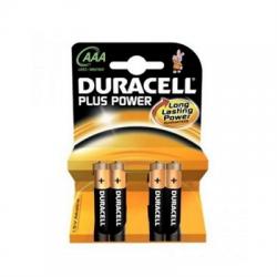 Duracell Pila Alcalina Plus Power LR3 AAA Pack-4 - Imagen 1