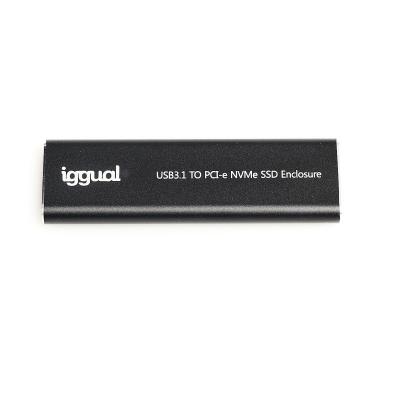 iggual Caja externa USB-C 3.1 SSD M.2 NVMe y SATA - Imagen 1