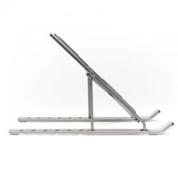 Iggual soporte portátil plegable aluminio gris 17" - Imagen 3