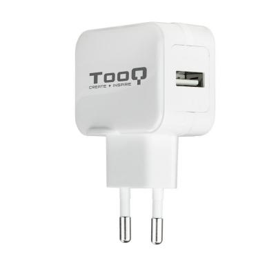Tooq TQWC-1S01WT Cargador de pared 1 USB, Blanco - Imagen 1