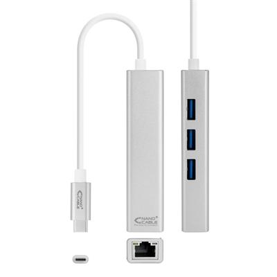 Conversor USB-C Ethernet +3xUSB 3.0 - Imagen 1