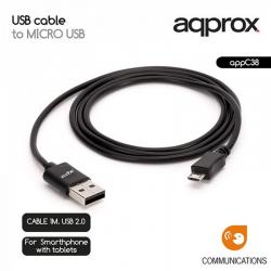 Approx appc38 cable usb a micro usb - Imagen 3