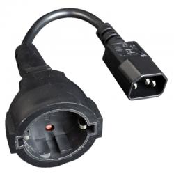 Gembird cable alimentación adap. c14(m) a schuko(h - Imagen 3