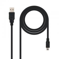 Cable USB 2.0 Tipo  A/M-Mini USB 5PIN/M, 1.0 m - Imagen 1