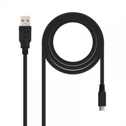Cable USB 2.0 A/M Micro USB B/M 0,8 m - Imagen 1