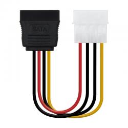 Nanocable Cable SATA, Molex M-SATA/H, 16cm - Imagen 1