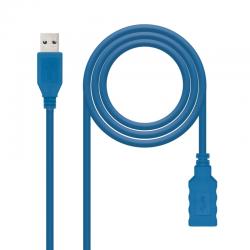 Nanocable cable usb 3.0, a/m-a/h, azul, 1 m - Imagen 2