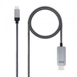 Nanocable Cable conversor  USB-C/M a HDMI/M 3 m - Imagen 1