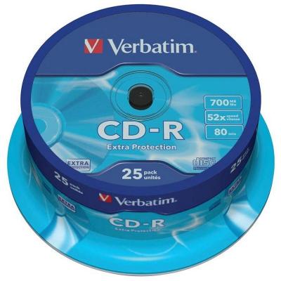 Verbatim CD-R 700MB 52x Tarrina 25Uds - Imagen 1