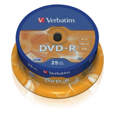 Verbatim DVD-R 4.7GB 16x Tarrina 25Uds - Imagen 1