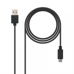 Cable USB 2.0 3A Tipo USB-C/M-A/M Negro 0.5 m - Imagen 1