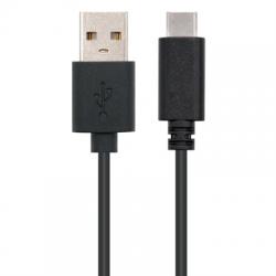 Cable USB 2.0 3A Tipo USB-C/M-A/M, Negro 2 m - Imagen 1