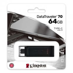 Kingston datatraveler dt70 64gb usb c 3.2  negro - Imagen 4
