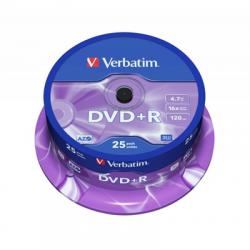 Verbatim DVD+R 4.7GB 16x Tarrina 25Uds - Imagen 1