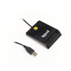 iggual Lector tarjetas ID DNI SIP USB 2.0 negro - Imagen 1
