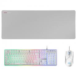 Mars Gaming Combo MCPX GAMING 3IN1 RGB BLANCO - Imagen 1