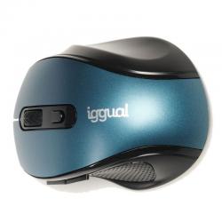 Iggual ratón inalámbrico ergonomic-m-1600dpi azul - Imagen 3