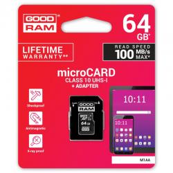 Goodram m1aa micro sd clase 10 64gb c/adapt - Imagen 4