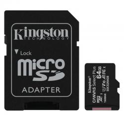 Kingston sdcs2/64gb micro sd xc clase 10 64gb c/a - Imagen 2