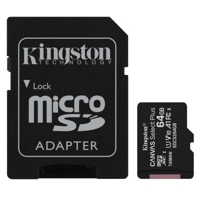 Kingston SDCS2/64GB micro SD XC clase 10 64GB c/a - Imagen 1
