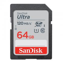 SanDisk Ultra 64GB SDXC Memory Card 120MB/s - Imagen 1