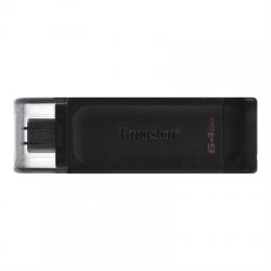 Kingston DataTraveler DT70 64GB USB C 3.2  Negro - Imagen 1