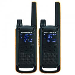 Motorola t82 walkie talkie 10km 16ch pack duo - Imagen 2