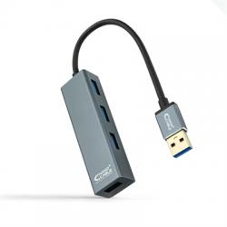 Nanocable Hub USB 3.0 4 x USB 3.0 10cm. Gris - Imagen 1