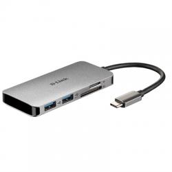 D-Link DUB-M610 Hub USB-C 6 en 1 HDMI/CardRead - Imagen 1
