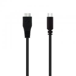 Nanocable cable usb 3.0, usb-c/m-micro b/m 1 m - Imagen 1