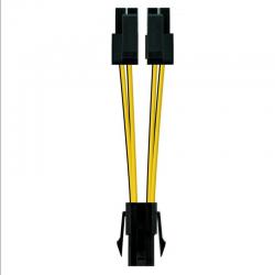 Nanocable cable alimentación 4pin/h-4+4pin/m, 15 c