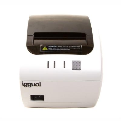 Iggual impresora térmica tp7001w usb+rj45 blanco