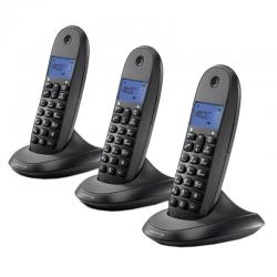 Motorola c1003 lb+ telefono dect trio negro