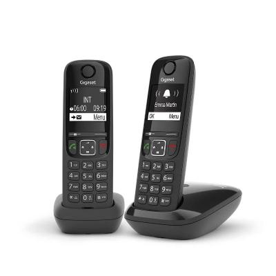 Gigaset as690 inalámbrico dect duo negro