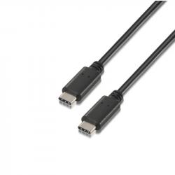 Aisens cable usb 2.0 3a tipo c/m-c/m negro 1.0m