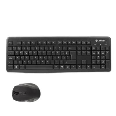 Coolbox kit  teclado + raton inalambrico