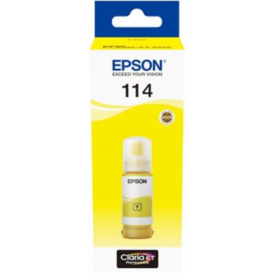 Epson botella tinta ecotank 114 amarillo 70ml
