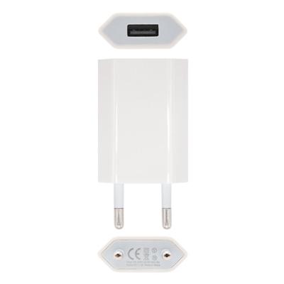 Mini Cargador USB  Ipod /Iphone 5V-1A, Blanco - Imagen 1