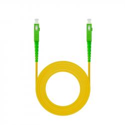 Nanocable cable fibra sc-apc lszh amarillo 80m