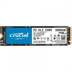 Crucial CT2000P2SSD8 P2 SSD 2000GB  NVMe PCIe - Imagen 1