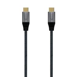 Aisens cable usb 3.2 gen2x2 8k c/m-c/m gris 0.6m