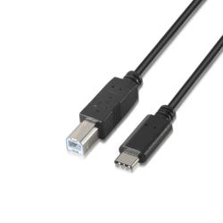 Aisens cable usb 2.0 3a c/m-b/m negro 2.0m