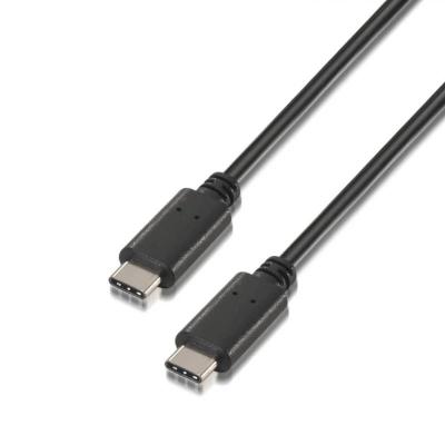 Aisens cable usb 2.0 3a c/m-c/m negro 0.5m