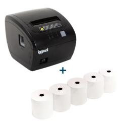 Kit impresora térmica tp easy 80 + 5 rollos