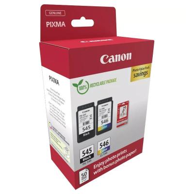 Canon cartucho multipack pg-545/cl546+ papel fotos