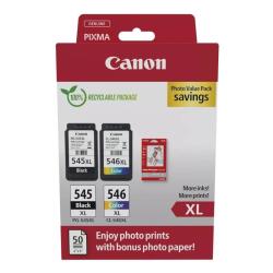 Canon cartucho multipack pg-545xl/cl-546xl+papel