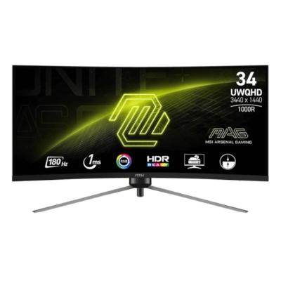 Msi mag345cqr monitor34"gaming wqhd 180h dp hdmi c