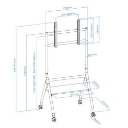 Tooq idreams soporte suelo pantallas 37"-86"