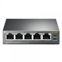 TP-LINK TL-SF1005P Switch 5x10/100Mbps 4xPoE Metal - Imagen 1