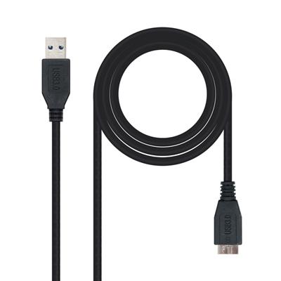 Cable USB 3.0 Tipo A/macho-Micro Usb/ B macho 2 m - Imagen 1
